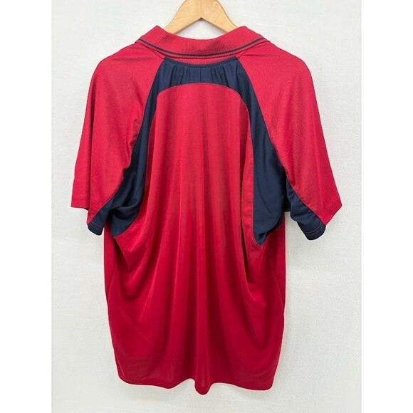 Men's Cooperstown Dreamspark Coaches Polo Shirt Red/Blue Short Sleeve Size XL - Picture 7 of 7